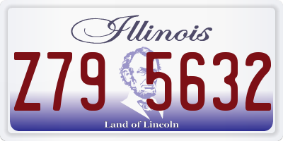 IL license plate Z795632