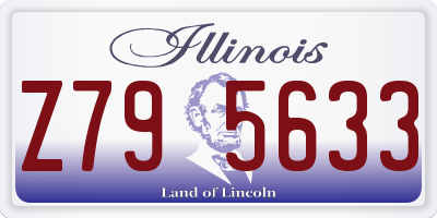 IL license plate Z795633