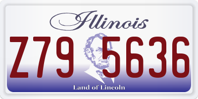 IL license plate Z795636