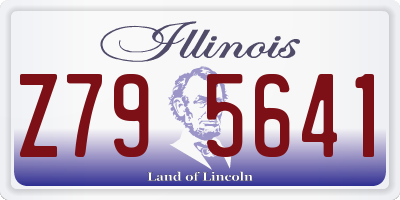 IL license plate Z795641