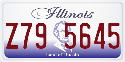IL license plate Z795645