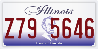 IL license plate Z795646