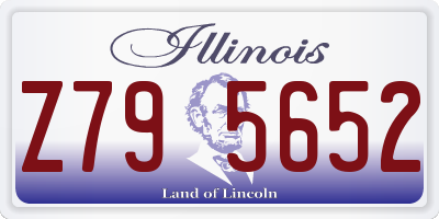 IL license plate Z795652