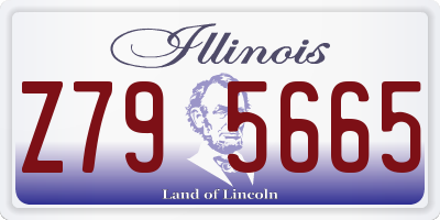 IL license plate Z795665
