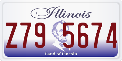 IL license plate Z795674