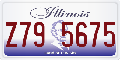 IL license plate Z795675