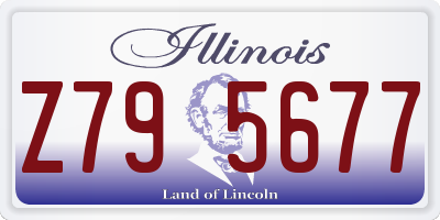 IL license plate Z795677