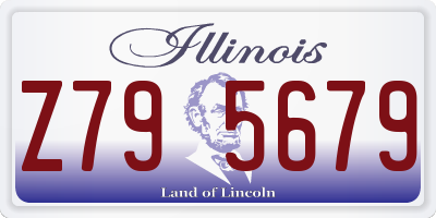 IL license plate Z795679