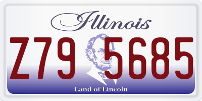 IL license plate Z795685