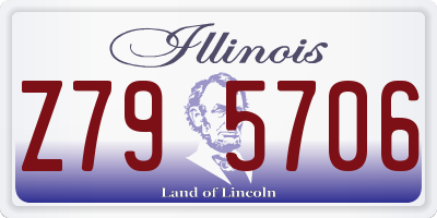 IL license plate Z795706