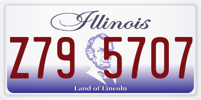 IL license plate Z795707