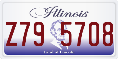 IL license plate Z795708