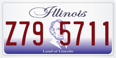 IL license plate Z795711