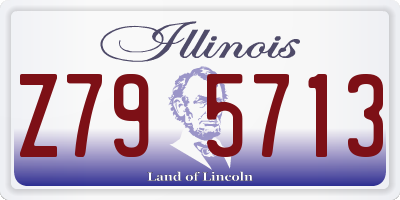 IL license plate Z795713