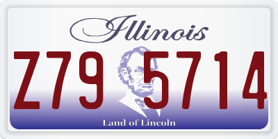 IL license plate Z795714