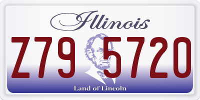 IL license plate Z795720