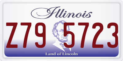 IL license plate Z795723