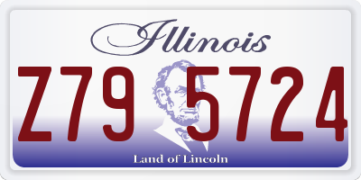 IL license plate Z795724