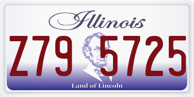 IL license plate Z795725