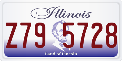 IL license plate Z795728