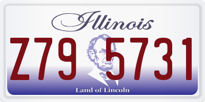 IL license plate Z795731