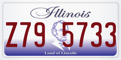 IL license plate Z795733