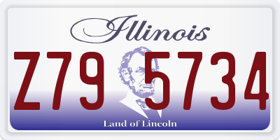 IL license plate Z795734