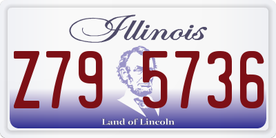 IL license plate Z795736