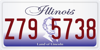 IL license plate Z795738