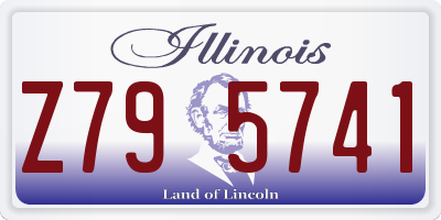 IL license plate Z795741
