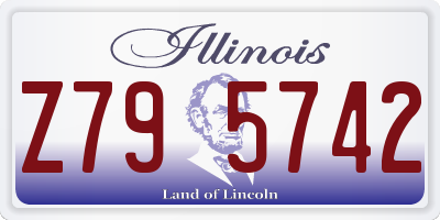 IL license plate Z795742