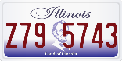 IL license plate Z795743