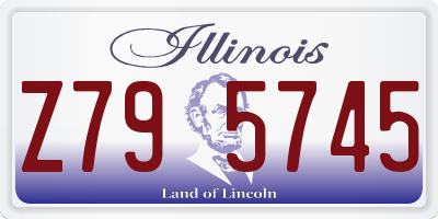 IL license plate Z795745