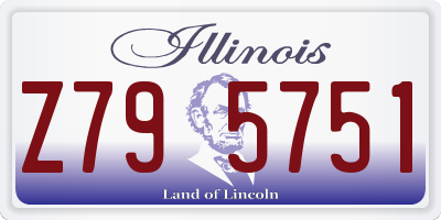 IL license plate Z795751