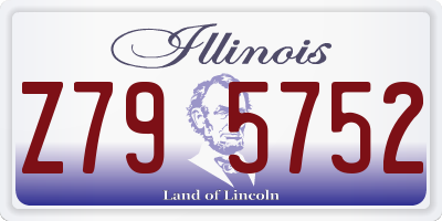IL license plate Z795752