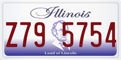 IL license plate Z795754