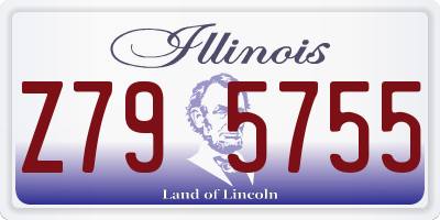 IL license plate Z795755