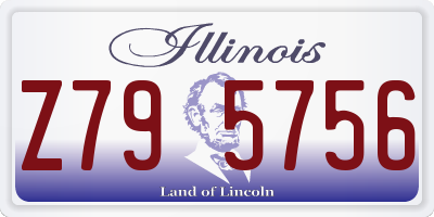 IL license plate Z795756