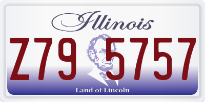 IL license plate Z795757
