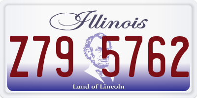 IL license plate Z795762