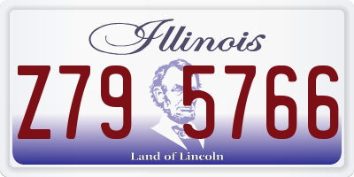 IL license plate Z795766