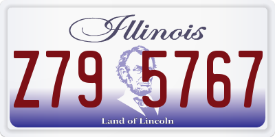 IL license plate Z795767