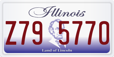 IL license plate Z795770