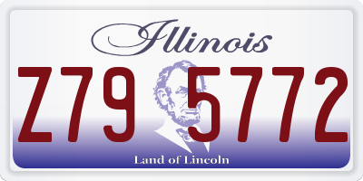 IL license plate Z795772