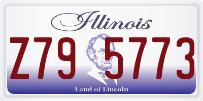 IL license plate Z795773