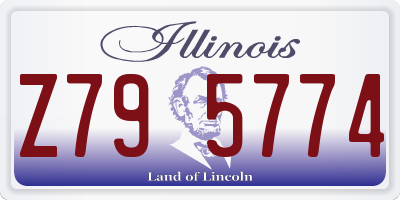 IL license plate Z795774