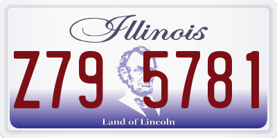 IL license plate Z795781