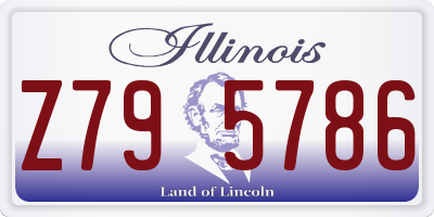 IL license plate Z795786