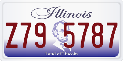 IL license plate Z795787