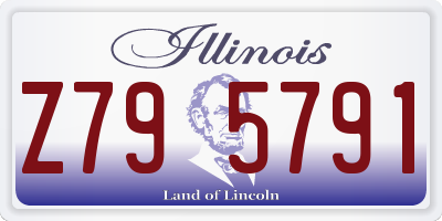 IL license plate Z795791